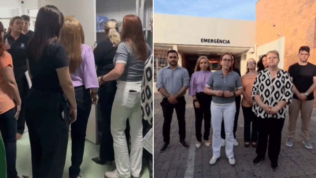 Confusão no Frotinha de Messejana: secretária de Saúde entra em confronto com fiscal do Coren-CE durante&nbsp;interdição